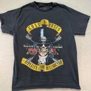 Guns N' Roses "Appetite for Destruction" Graphic T-Shirt Black Small Iconic Band